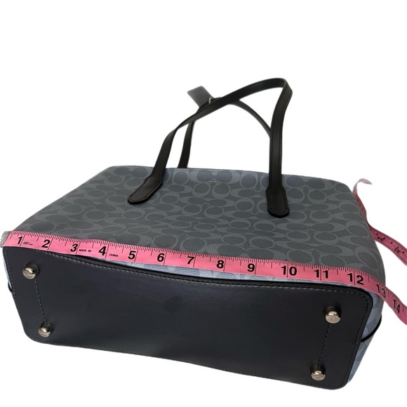 Coach AVENUE CARRYALL IN SIGNATURE CANVAS COACH F48735 Bag Tote Denim Blue - Picture 5 of 13